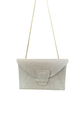 Load image into Gallery viewer, Lisa Kay Liberty Clutch in Taupe Glitter