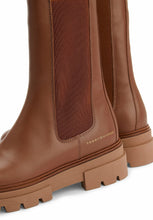 Load image into Gallery viewer, Tommy Hilfiger Leather Chelsea Boots – Tan | Chunky Sole UK3.5