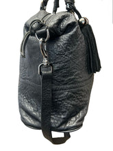 Load image into Gallery viewer, Mulberry Greta Tote Bag Black Grainy Lambskin Leather with Gunmetal Hardware
