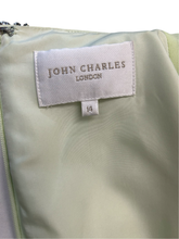 Load image into Gallery viewer, John Charles Lime Cape Sleeve Dress UK14