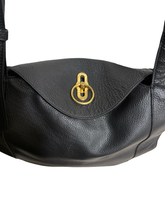 Load image into Gallery viewer, Mulberry Marloes Hobo Bag – Black Grained Leather
