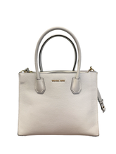 Load image into Gallery viewer, Michael Kors Mercer Saffiano Leather Large White Tote Bag