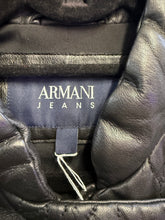 Load image into Gallery viewer, Armani Quilted Leather Jacket with Floral Embossing EU44 UK12