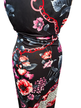 Load image into Gallery viewer, Vintage 2000s Roberto Cavalli Black Floral Maxi Dress USA8