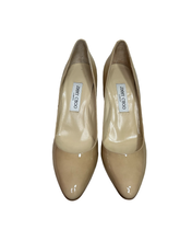 Load image into Gallery viewer, Jimmy Choo Gilbert 247 Nude Patent Leather High Heel Courts in UK7.5 EU41