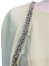 Load image into Gallery viewer, John Charles Lime Cape Sleeve Dress UK14