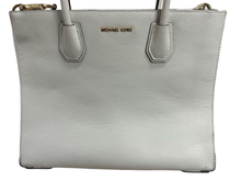 Load image into Gallery viewer, Michael Kors Mercer Saffiano Leather Large White Tote Bag