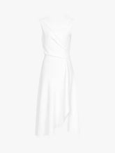 Load image into Gallery viewer, Reiss Marling Wrap Front Midi Dress White UK8 / UK10 RRP £180