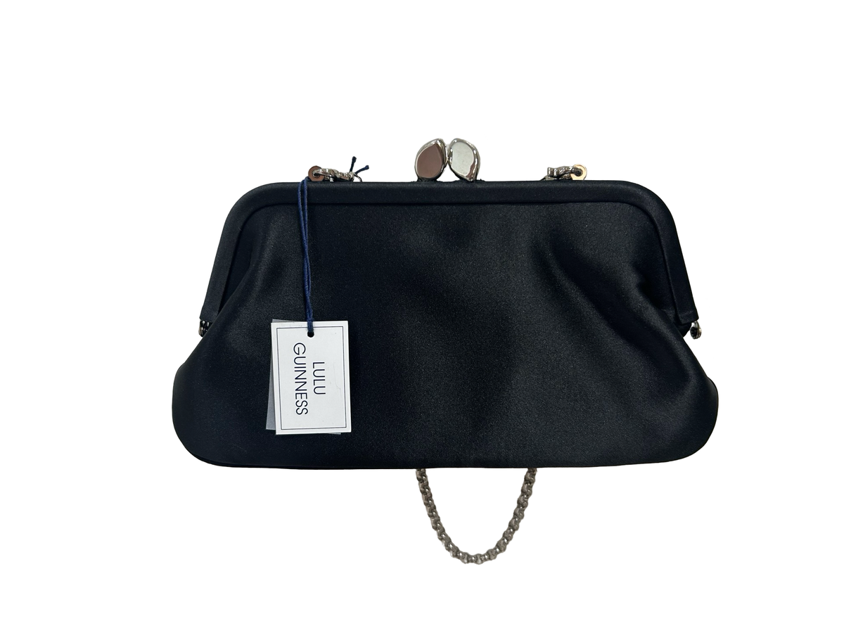 Lulu Guinness Striped Framed Clutch Bag – The Little Dress Shop