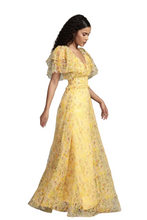 Load image into Gallery viewer, Lace & Beads Shelby Yellow Maxi Dress UK14 RRP £90 New with Tags