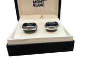 Load image into Gallery viewer, Mont Blanc Silver and Black Titanium Cufflinks