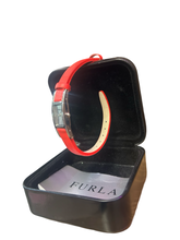 Load image into Gallery viewer, Furla Small Red Leather Strap Watch