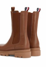 Load image into Gallery viewer, Tommy Hilfiger Leather Chelsea Boots – Tan | Chunky Sole UK3.5