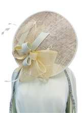 Load image into Gallery viewer, John Charles Lime Cape Sleeve Dress UK14