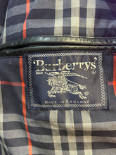 Load image into Gallery viewer, Burberry Vintage Burberry’s Women’s Black Leather Jacket UK14