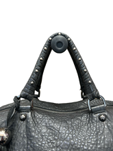 Load image into Gallery viewer, Mulberry Greta Tote Bag Black Grainy Lambskin Leather with Gunmetal Hardware