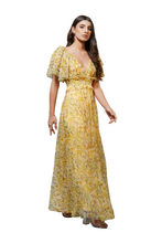 Load image into Gallery viewer, Lace & Beads Shelby Yellow Maxi Dress UK14 RRP £90 New with Tags