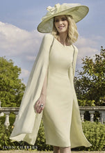 Load image into Gallery viewer, John Charles Lime Cape Sleeve Dress UK14