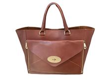Load image into Gallery viewer, Mulberry Large Willow Tote in Brown Silky Classic Calf Leather