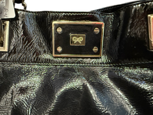Load image into Gallery viewer, Vintage Anya Hindmarch Black Patent Shoulder Bag – Chain Link Strap