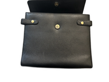 Load image into Gallery viewer, Burberry Vintage Black Leather Small Satchel / Briefcase
