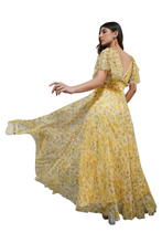 Load image into Gallery viewer, Lace &amp; Beads Shelby Yellow Maxi Dress UK14 RRP £90 New with Tags

