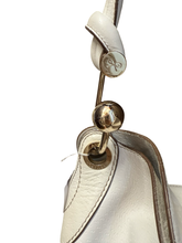 Load image into Gallery viewer, Vintage Anya Hindmarch Slouchy Hobo in White Leather with Gold Hardware
