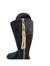 Load image into Gallery viewer, Fairfax &amp; Favor Regina Knee High Heeled Tan Suede Boots UK7.5 EU41 RRP £415
