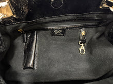 Load image into Gallery viewer, Vintage Anya Hindmarch Black Patent Shoulder Bag – Chain Link Strap
