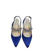 Load image into Gallery viewer, Rainbow Club Freya Mid - Stiletto Sparkly Slingbacks in UK3.5 RRP £135
