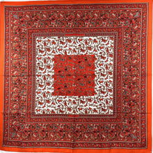 Load image into Gallery viewer, Hermès orange silk carré ‘Chasse en Inde’
