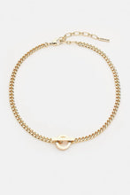 Load image into Gallery viewer, Karen Millen Gold Plated T-Bar Necklace RRP £65
