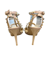 Load image into Gallery viewer, Valentino Garavani Rockstud Heels in Nude Patent Leather
 UK4.5 EU37.5
