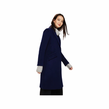 Load image into Gallery viewer, Phase Eight Arlet Crombie Seamed Coat in Ink Blue UK8
