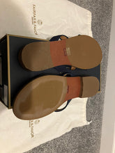 Load image into Gallery viewer, Fairfax &amp; Favor Holkham Sandals in Navy UK7 EU40 RRP £85 NEW

