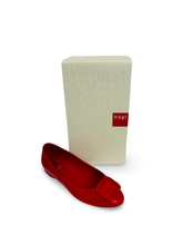 Load image into Gallery viewer, Hōgl Harmony Ballet Flats in Red Matt Leather UK5
