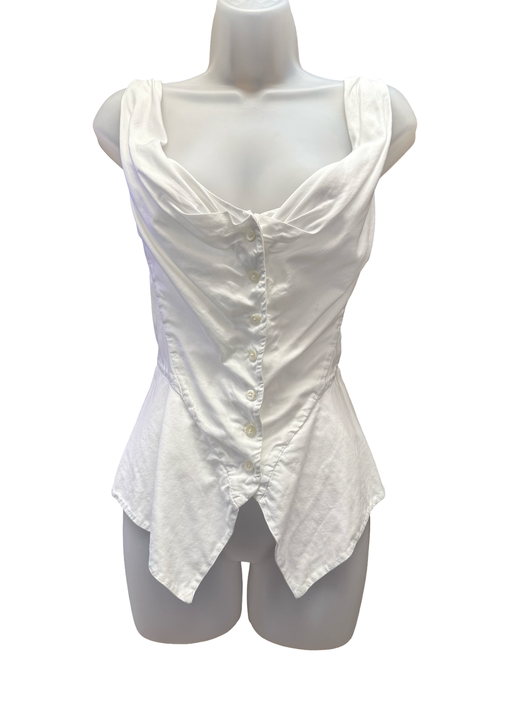 Vivienne Westwood White Corset Bustier Top UK12 IT44