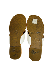 Load image into Gallery viewer, Ugg Carey White Leather Flip Flop Sandals UK
