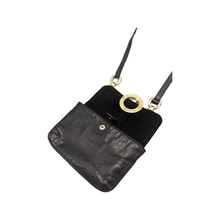 Load image into Gallery viewer, Mulberry Drew Mini Messenger in Black Soft Buffalo Leather
