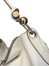 Load image into Gallery viewer, Vintage Anya Hindmarch Slouchy Hobo in White Leather with Gold Hardware
