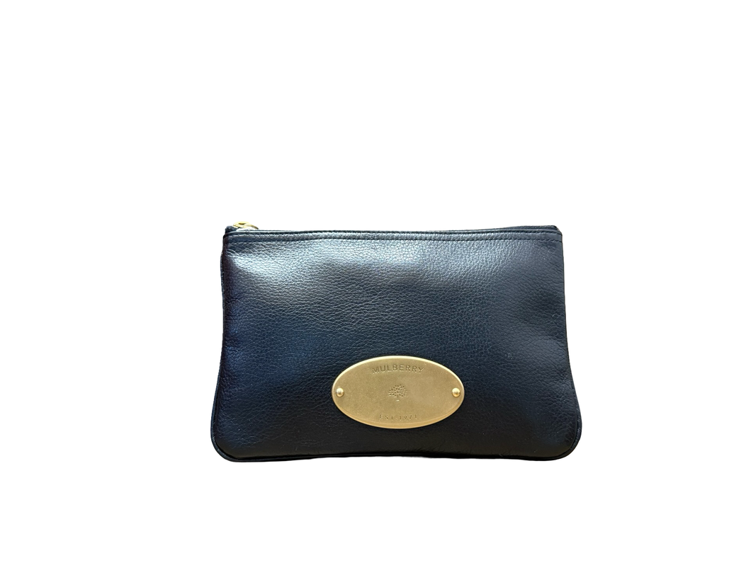 Mulberry Mitzy Medium Zipped Pouch in Black