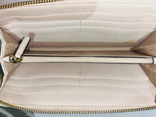Load image into Gallery viewer, Michael Kors Cream Leather Large Continental Zip Around Wallet
