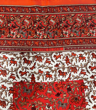 Load image into Gallery viewer, Hermès orange silk carré ‘Chasse en Inde’
