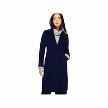 Load image into Gallery viewer, Phase Eight Arlet Crombie Seamed Coat in Ink Blue UK8
