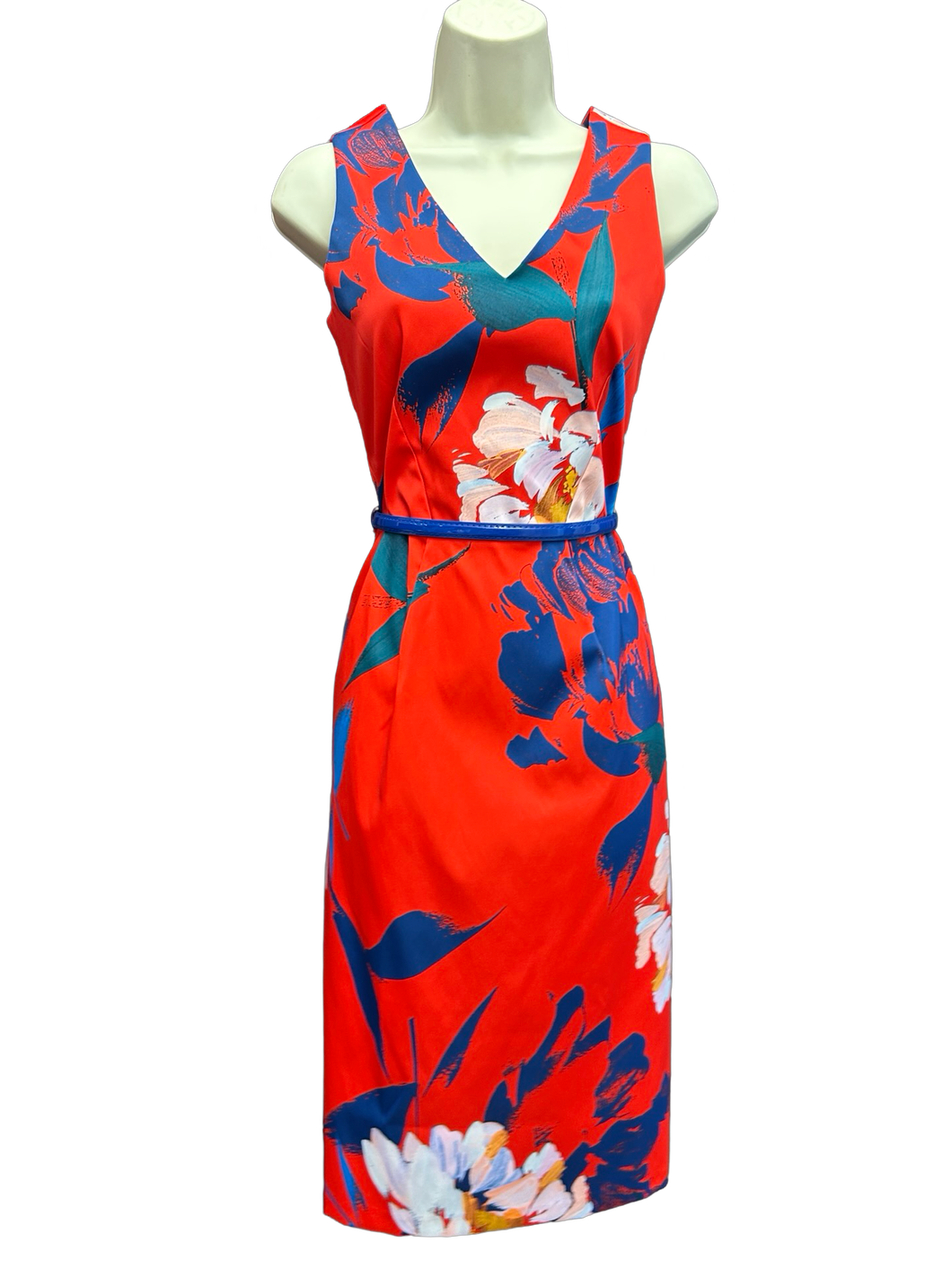 Closet by London Red Floral Dress UK14
