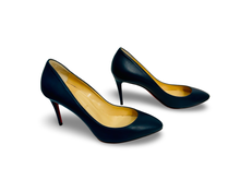 Load image into Gallery viewer, Christian Louboutin Eloise 85 Navy Courts UK4.5
