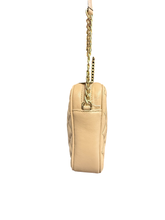 Load image into Gallery viewer, Michael Kors Quilted Lambskin Leather Crossbody Bag – Beige
