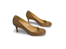Load image into Gallery viewer, Christian Louboutin Nude Patent Simple Pumps 70 UK4
