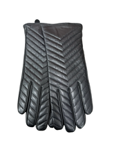 Load image into Gallery viewer, Michael Kors Black Quilted Leather Gloves Size L RRP £85
