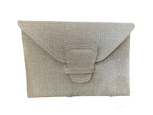 Load image into Gallery viewer, Lisa Kay Liberty Clutch in Taupe Glitter

